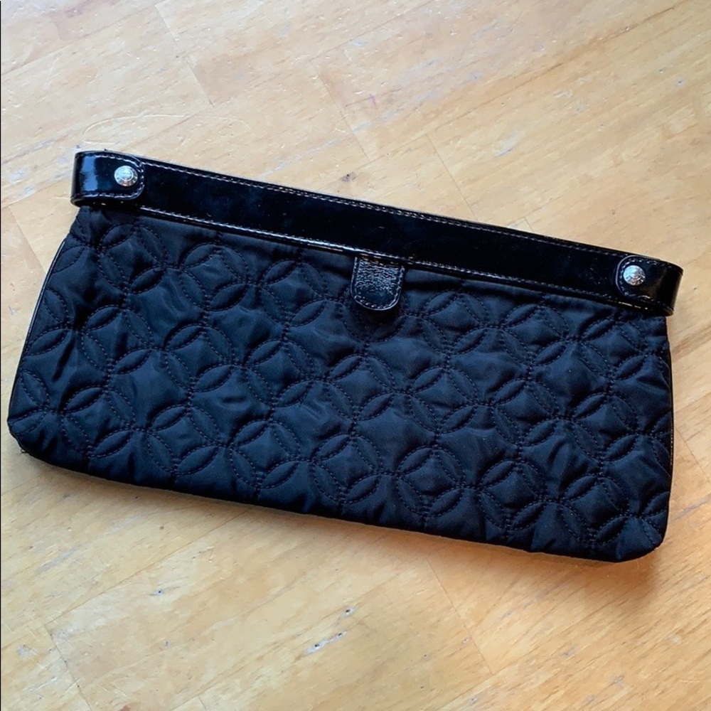 Vera Bradley Clutch • Black Microfiber